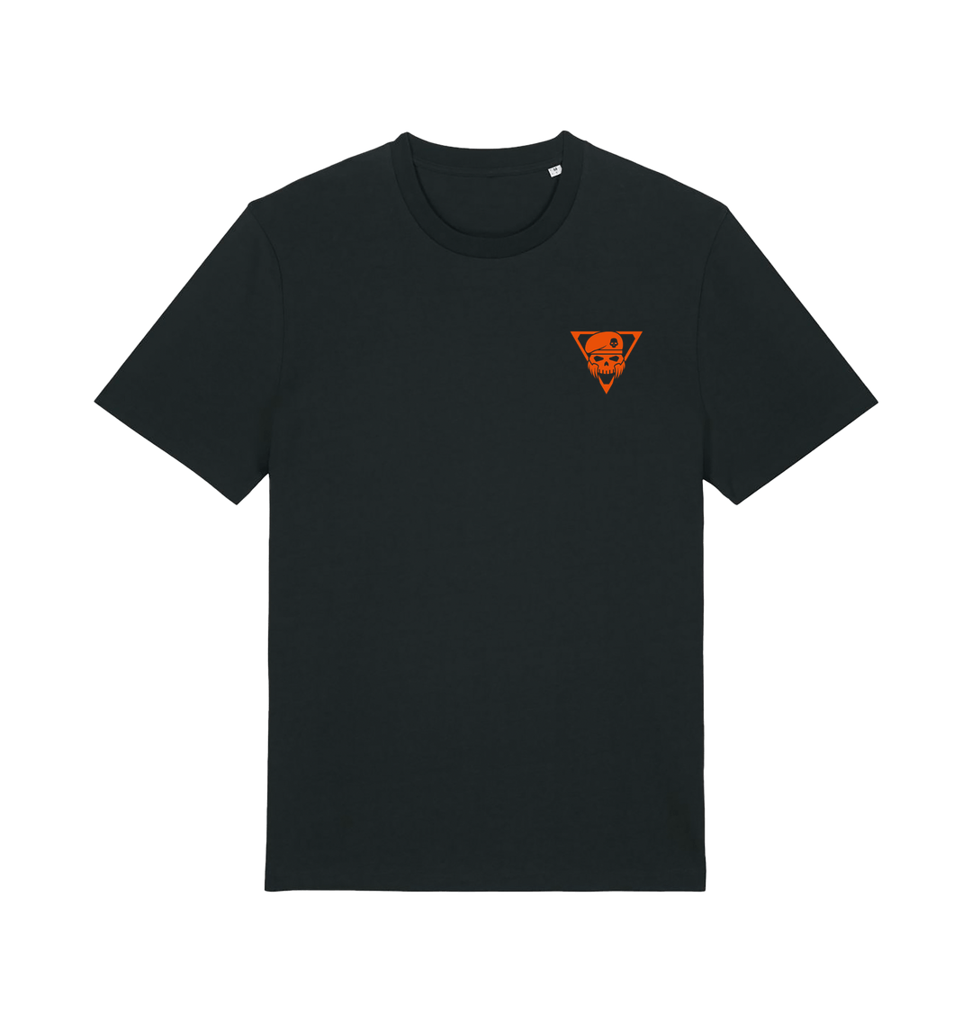 Black Printed T-shirt Front